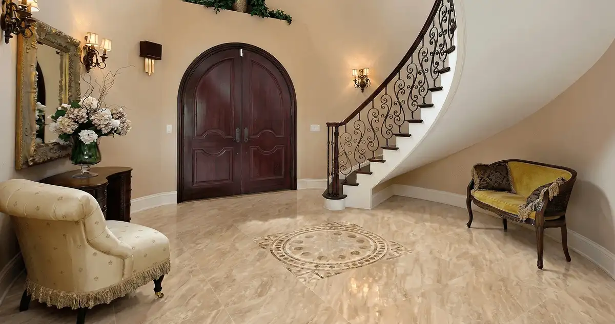 Entrance hall with professionally installed ceramic tile flooring in Reno NV